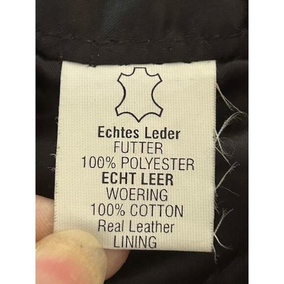 4Star Men’s Leather Motorcycle Jacket 44 Black Double-Rider Belted Lace Sides - Picture 9 of 12